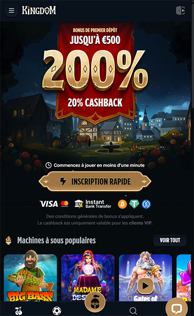 version mobile kingdom casino